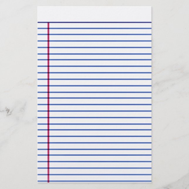 lined paper stationery (Front)