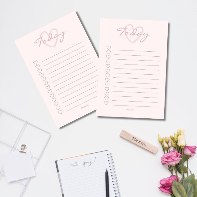 Lined Pink Blush To Do List Post-it Notes (Creator Uploaded)