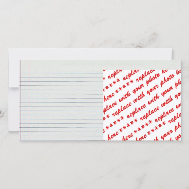 Lined School Paper Background (Front)