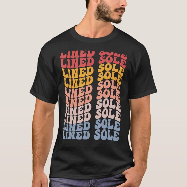 Lined Sole Groovy Retro Fish T-Shirt (Front)