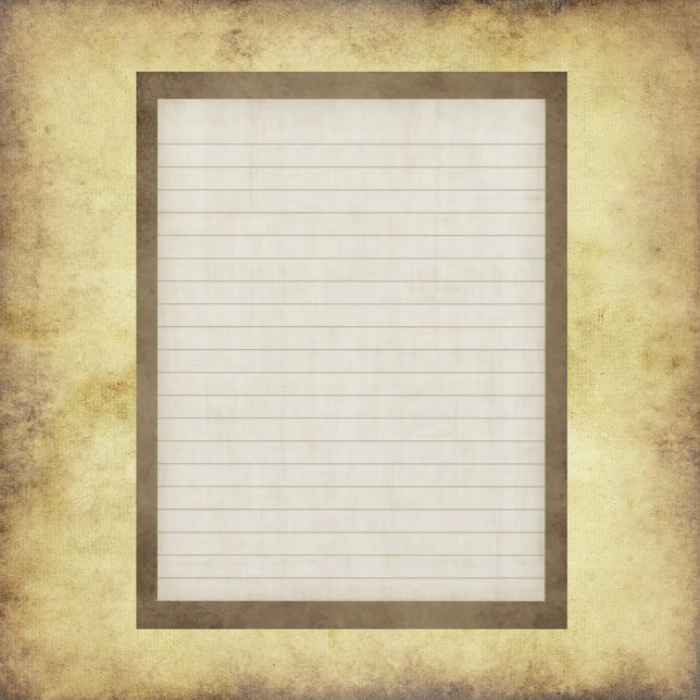 Lined Stationery with Brown Edge (Creator Uploaded)