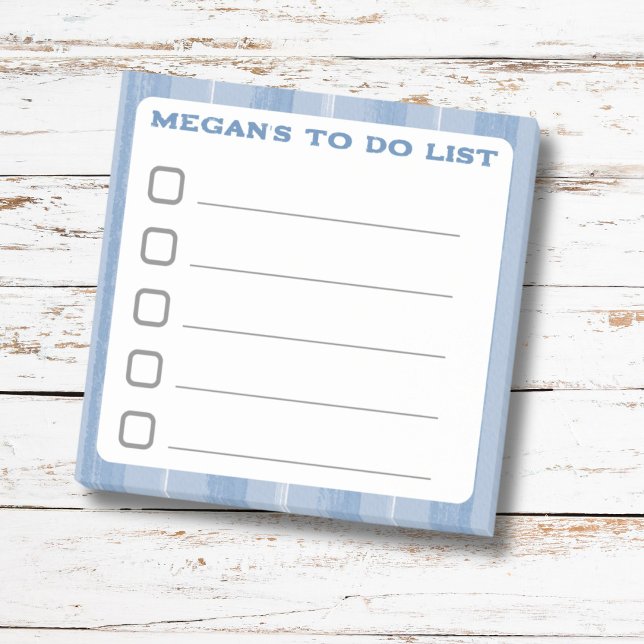 Lined To Do List with Light Blue Stripes Sticky Post-it Notes (Creator Uploaded)