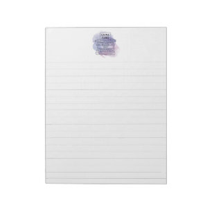Lined Typewriter Personalised Custom Letterhead Notepad