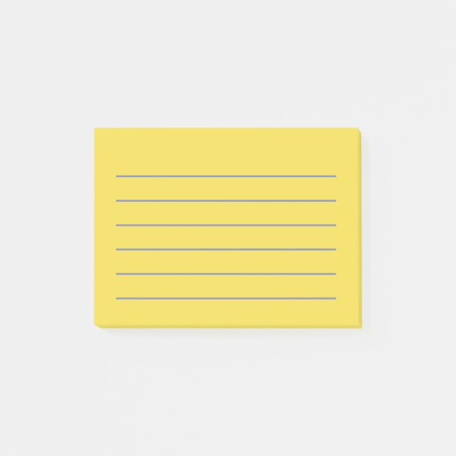 Lined Yellow Post-IT Notes (Front)