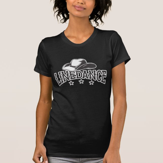Linedancing Hat Line Dancer Country Music Lover T-Shirt (Front)
