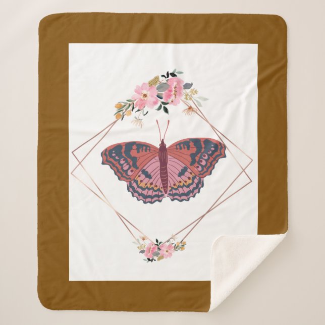 Linee morbide e armoniose sherpa blanket (Front)