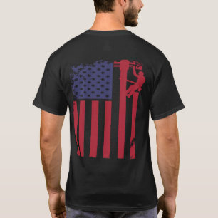 Lineman American Flag T-Shirt