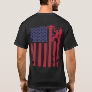 Lineman American Flag T-Shirt