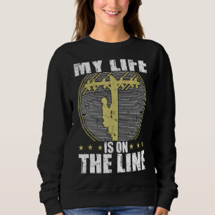 Lineman American Power Line Electric Technician Wo Sweatshirt