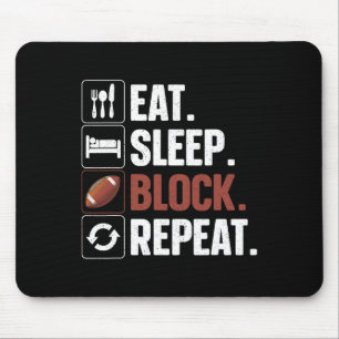 Lineman Art For Men Women Football Player Offensiv Mouse Mat