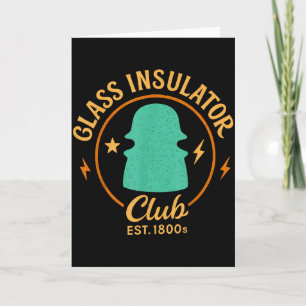 Lineman Collector Antique Insulator Gl Insulator C Card