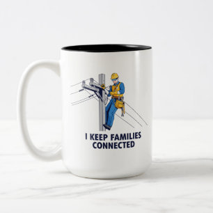 Lineman Community Hero Two-Tone Coffee Mug
