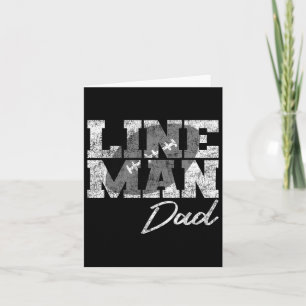 Lineman Dad - Football Player Matching Family Card