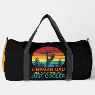 Lineman Dad Like Normal Just Cooler Duffle Bag