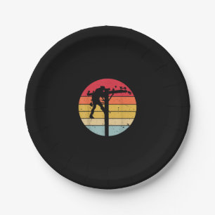 Lineman Electrician Gift Paper Plate