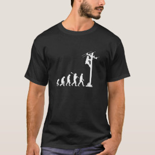 lineman evolution electrician lineman T-Shirt