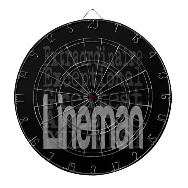 Lineman Extraordinaire Dartboard (Front)