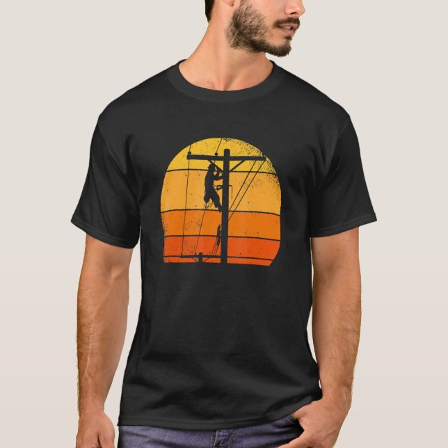 Lineman For Electrician And Lineworker 1 T-Shirt (Front)
