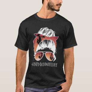 Lineman - Linewife Life Cute Lineman Wife Gift Bir T-Shirt