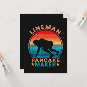 Lineman Pancake Maker - American Football Invitation