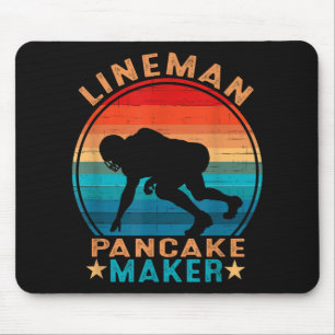 Lineman Pancake Maker - American Football Mouse Mat