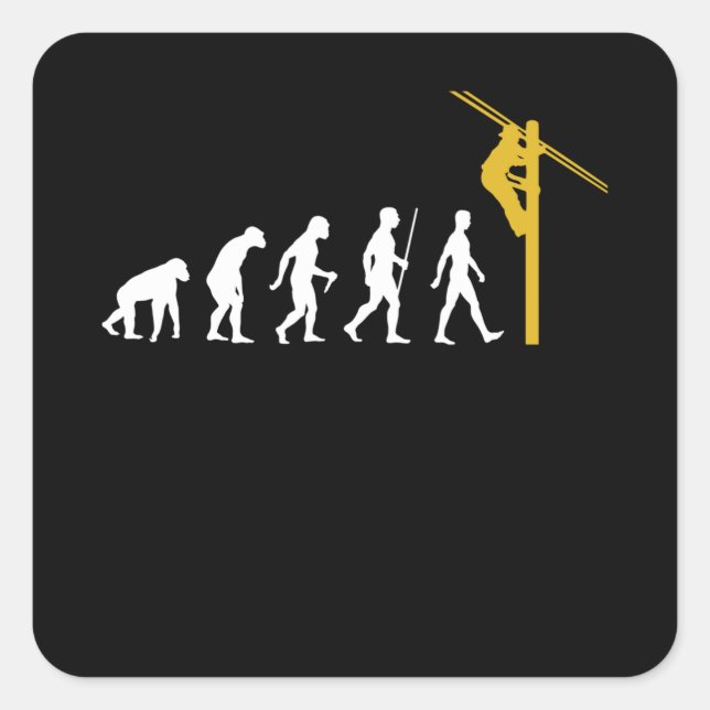 Lineman Square Sticker (Front)