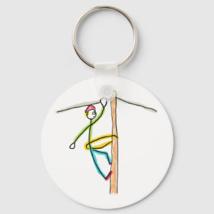 Lineman Stickman Key Ring