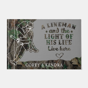 Lineman's Gift, Housewarming Gift, Home Decor Doormat