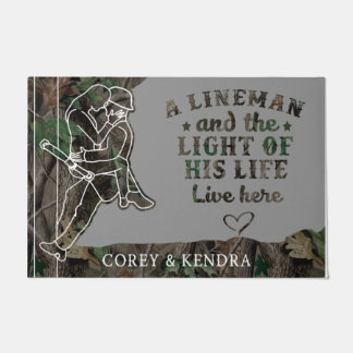 Lineman's Gift, Housewarming Gift, Home Decor Doormat