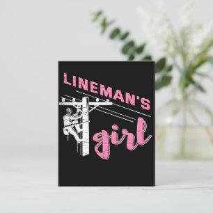 Lineman's Girl Mechanic Canvas Invitation