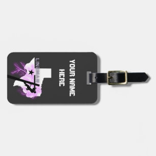 Linemen Over Texas Graphic  Luggage Tag
