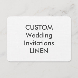 LINEN 100lb 5” x 3.5" Wedding Invitations