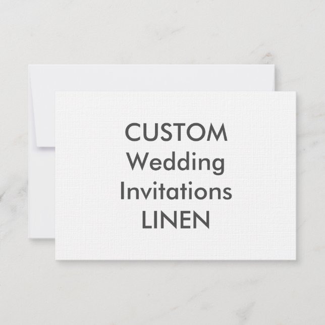 LINEN 100lb 6.25" x 4.5" Wedding Invitations (Front)
