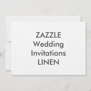 LINEN 7" x 5" Wedding Invitations