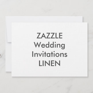 LINEN 7" x 5" Wedding Invitations