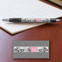 Linen and Grey Instagram 5 Photo Collage Monogram