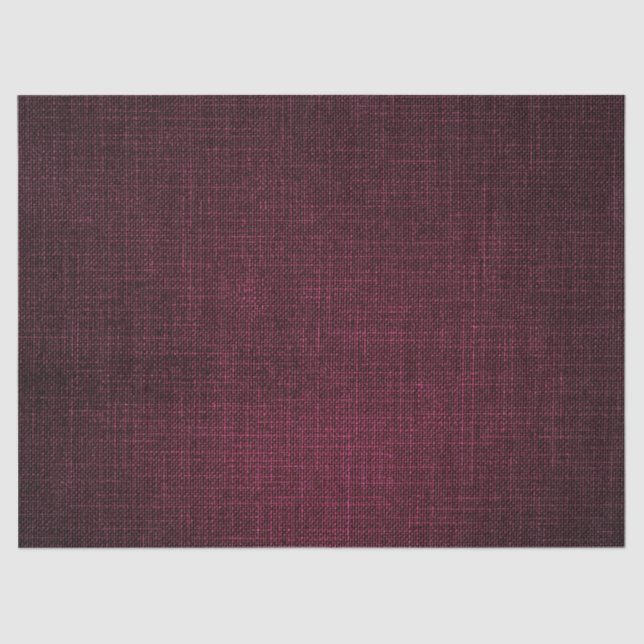 Linen Burgundy Bordeaux Rubin Bridal Wedding Birth Tissue Paper (Front)
