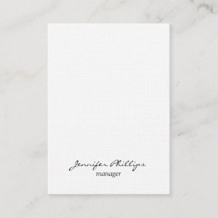Linen Chubby Modern Stylish Professional Business Card