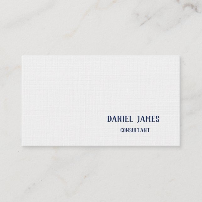 Linen Custom Business Card (Front)