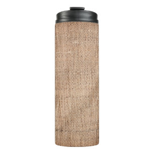 Linen duck coarse grain canvas crumpled vignette t thermal tumbler