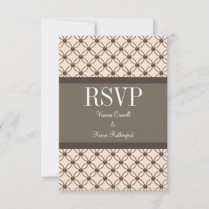 Linen Fancy Lattice Response Card