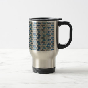 Linen Fish Travel Mug