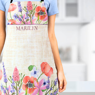 Linen Floral Style – Custom Mother’s Day Gift Apron