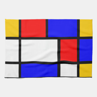 Linen house Mondrian style Tea Towel