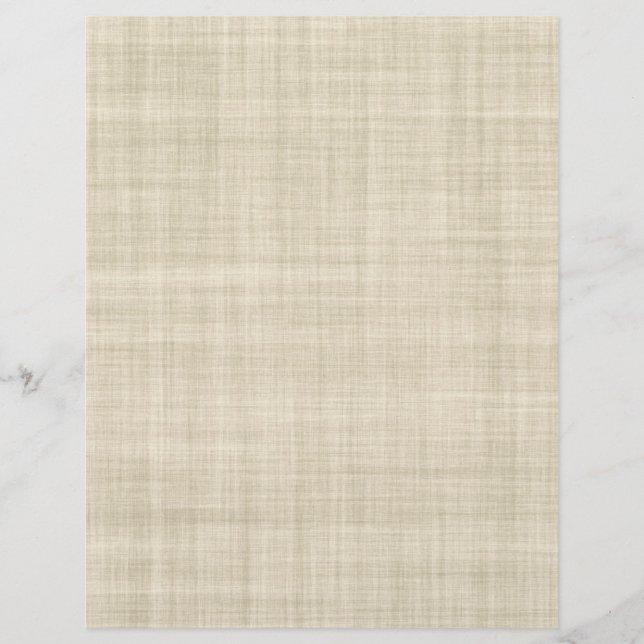 Linen Look Paper Stationery Letterhead (Front)