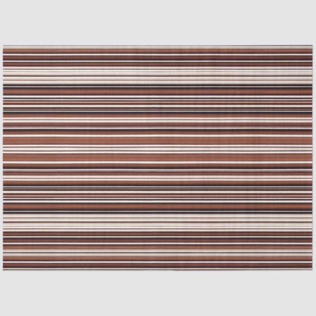 Linen Luxury Modern Brown White Texture Collection Tissue Paper (Front)