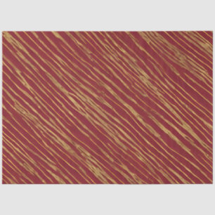 Linen Luxury Modern Burgundy Gold Collection Tissue Paper