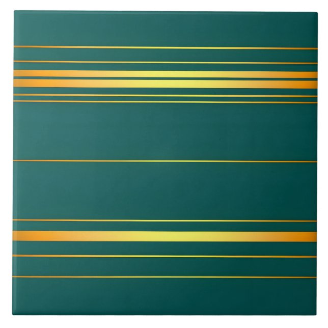 Linen Luxury Modern Green Gold Texture Collection Tile (Front)