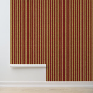 Linen Luxury Popular Burgundy Gold Collection Wallpaper