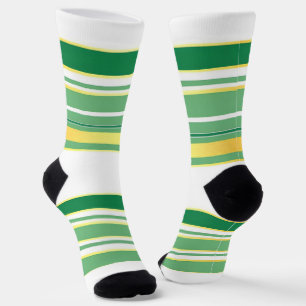 Linen Luxury Popular Green Gold Texture Collection Socks